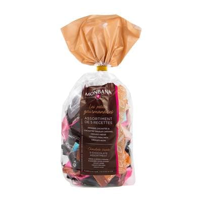 Chocolaterie Monbana Assortiment d'amandes et de croustilles de céréales chocolatées, 135g