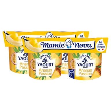Mamie Nova Gourmand ananas passion, Lot de 2 - 2x150g