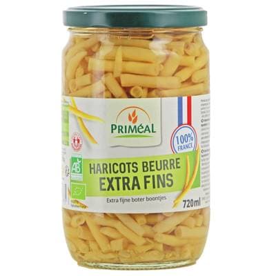 Priméal Haricot beurre extra fin bio origine France, 720ml