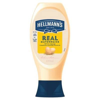 Hellmann's Mayonnaise Squeeze Top Down Flacon Souple, 404g