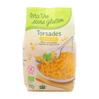 Ma Vie Sans Gluten Torsades de maïs et riz, sans Gluten, Bio, 500g