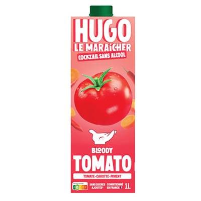 Hugo Le Maraicher Cocktail Bloody Tomato sans alcool, 1L
