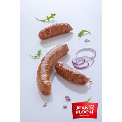 Jean Floc'h Saucisse Fumée - Viande de Porc Français, 1kg