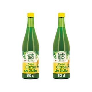 Jardin Bio Etic Jus de Citron Bio, Lot de 2x50cl