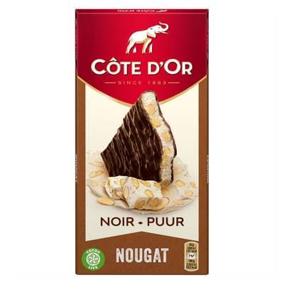 Côte d'Or Chocolat noir Nougat, 130g