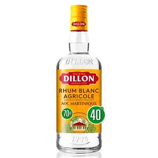 Dillon Rhum blanc 40°, 70cl