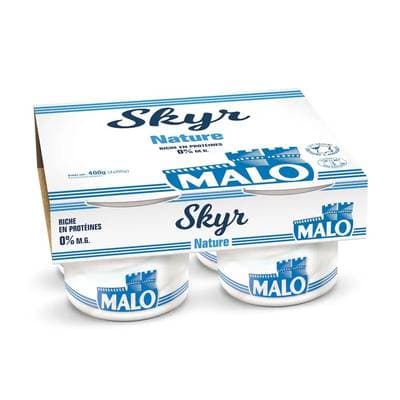 Malo Skyr nature 0%mg, 4x100g