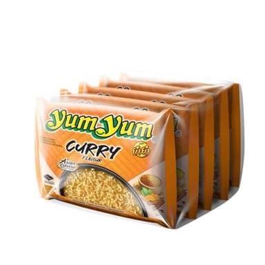 Yum Yum Soupe Nouilles Instantanées Saveur Curry, 5x60g