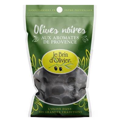 Le Brin d'Olivier Olives Noires aux Aromates de Provence, 150g