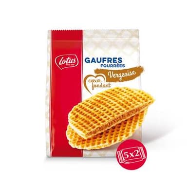 Lotus Gaufres Fourrées cœur fondant Vergeoise, 310g