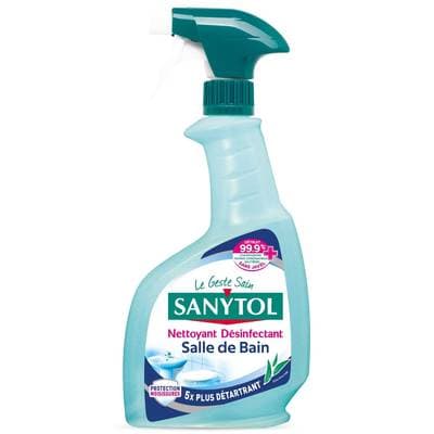 Sanytol Nettoyant désinfectant anti-calcaire salle de bain, 500ml
