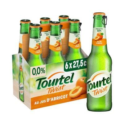 Tourtel Twist au jus d'abricot 00°, 6x27,5cl