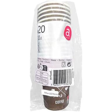 ACTUEL Gobelet carton 10cl expresso, 20 gobelets