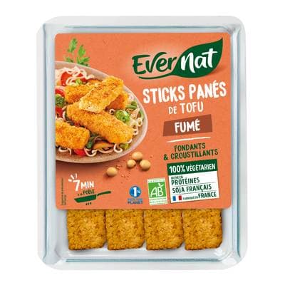 Evernat Stick pané au tofu fumé bio, 200g