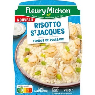 Fleury Michon Risotto Saint-Jacques Fondue de Poireaux, 280g