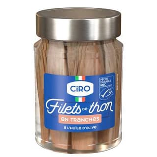 Ciro Filets de Thon à l'huile d'olive en bocal, 200g