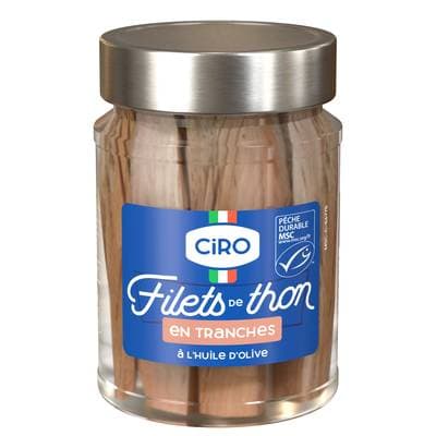 Ciro Filets de Thon à l'huile d'olive en bocal, 200g
