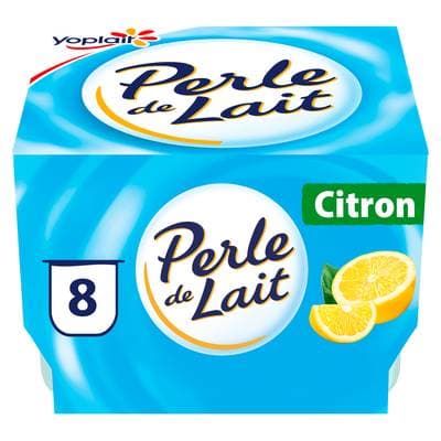 Perle de lait Yaourt Citron, 8x125g