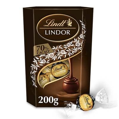 Lindt Conet Lindor chocolat noir 70%, 200g
