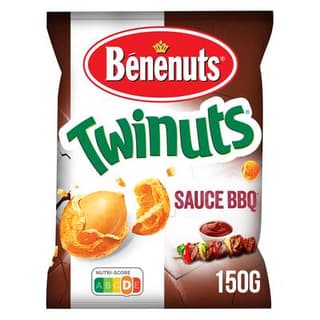 Benenuts Twinuts goût barbecue, 150g