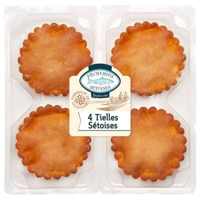 Pêcheries Sétoises Tielles Sétoises, 4 pièces - 440g