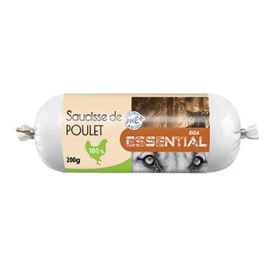 Riga Essential Saucisse de poulet pour chien, 200g