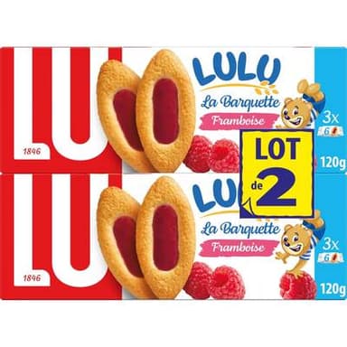 Lu La Barquette de Lulu Framboise, 2x120g