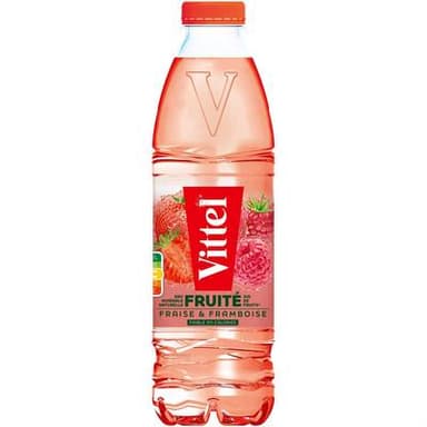 Vittel Eau Plate Aromatisée Fraise Framboise, 1L