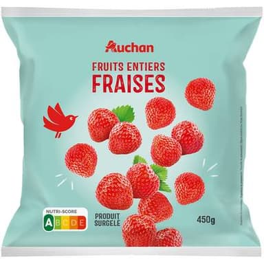 Auchan Fraise entières, 450g