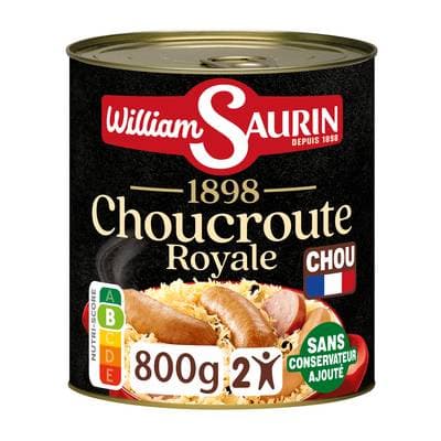 William Saurin Choucroute royale au Riesling, 880g