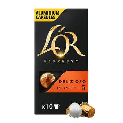L'or Espresso Café Delizioso intensité 5, 10 capsules