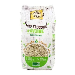 Grillon Or Petits Flocons d'Avoine sans gluten BIO, 500g
