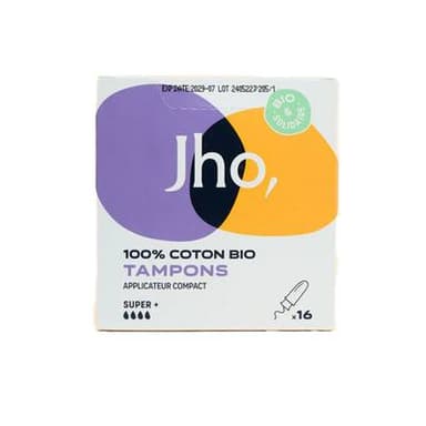 JHO Tampons avec applicateur compact - super +, 16 tampons