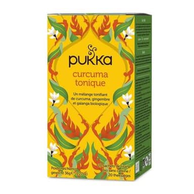 Pukka Infusion Curcuma tonic bio 36G, 20 Sachets