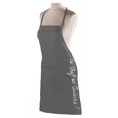Douceur D Interieur Tablier + poche Anthracite, 60 x 84 cm