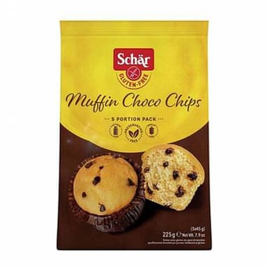 Schär Muffins Moelleux Pépite Choco sans gluten, 5x45g