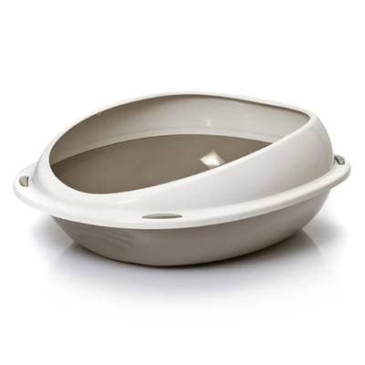 Aime Bac à litière ovale avec rebord petit modèle, Dimensions  45 x 36 x 15,5 cm
