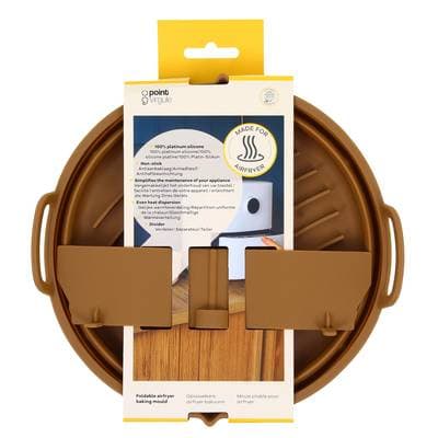 Point virgule Moule airfryer pliable Cumin rond, 20x20x9cm