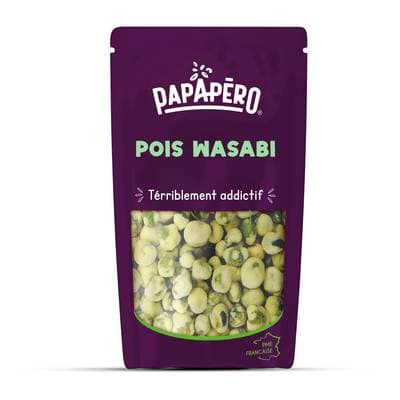 Papapéro Biscuits apéritifs à base de pois wasabi, 90g