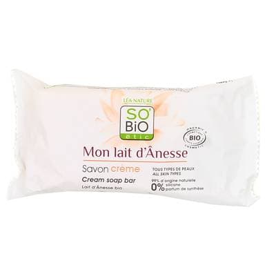 SO'BIO ETIC Savon crème lait d'anesse, 100g