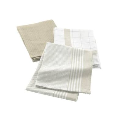 Douceur D Interieur Torchon 50x70cm Lin abeille, 3  torchons