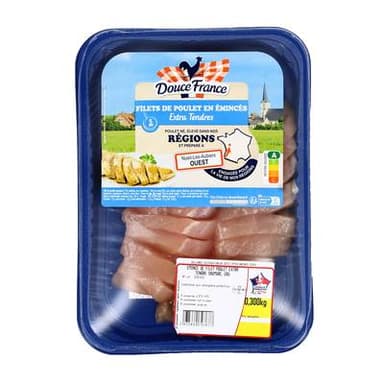 Douce France Emmincé de Poulet extra tendre, 300g