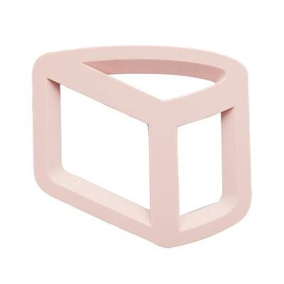 Point virgule Sous-plat 3D en silicone demi-cylindre vieux rose, 1 plat