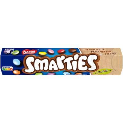 Smarties Bonbons au chocolat au lait tube géant, 130g