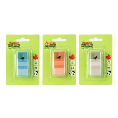 Auchan Taille crayon 1 trou avec réservoir et gomme