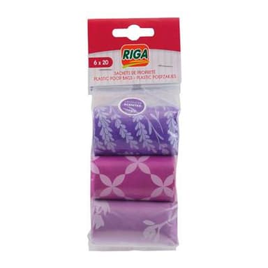 Riga Sachets ramasse crotte parfumés - Sachets de Propreté, 6x20  sachets