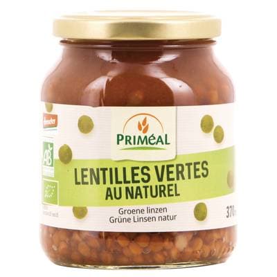 Priméal Lentilles vertes au naturel bio, 270g