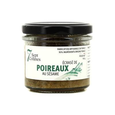 Sept Collines Ecrasé de poireaux au sésame - Conserverie Artisanale, 100g