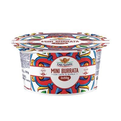 Casa Azzurra Mini burrata au lait de bufflonne, 2x50g