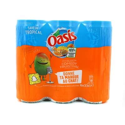 Oasis Boisson aux fruits tropical, 6x33cl